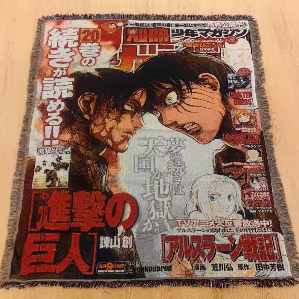 Attack On Titan Tapestry Woven Blanket